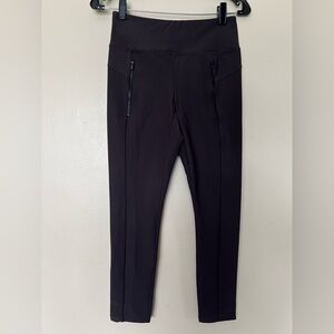 Athleta Brown Leggings with Zipper Pockets